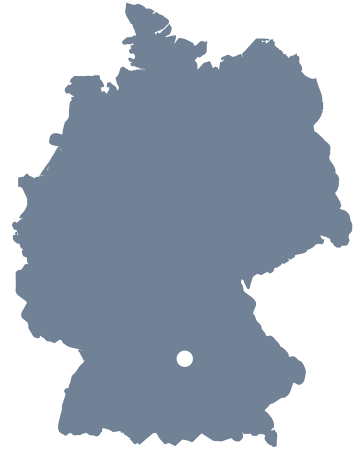 Deutschlandkarte Standort Augsburg