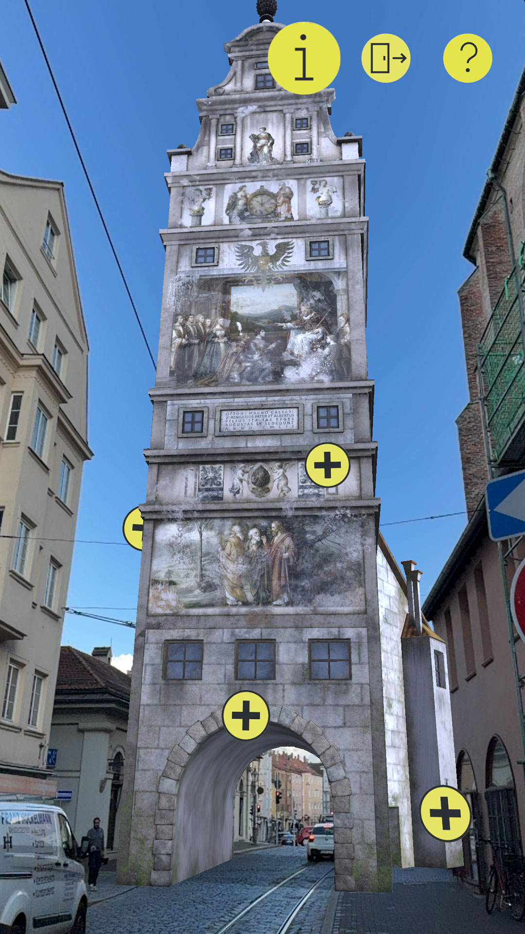 Das Tor wird sichtbar