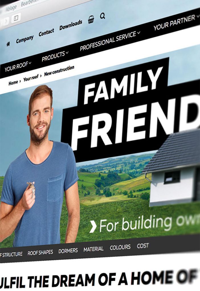 Zielgruppenspezfisches Website Banner zeigt die Zielgruppe »Family Friend«